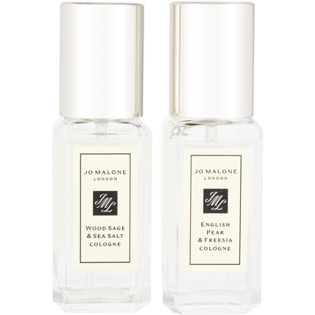 Jo Malone Variety by Jo Malone TRAVEL 2 PIECE MINI VARIETY WITH WOOD SAGE AND SEA SALT COLOGNE spray 0.3 oz & ENGLISH PEAR AND FREESIA COLOGNE spray 0.3 oz for women
