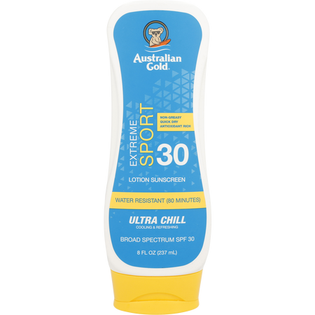 Australian Gold by Australian Gold Extreme Sport Lotion Sunscreen with Ultra Chill SPF 30 -237ml/8OZ for unisex