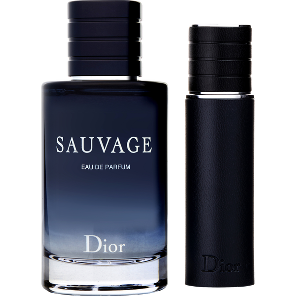 Dior Sauvage by Christian Dior, Eau De Parfum Spray 3.4 oz & Eau De Parfum Refillable Spray 0.33 oz Mini, image 2 of 2