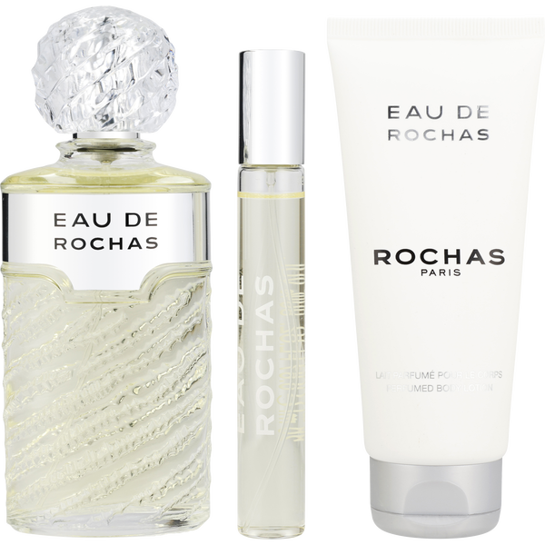 Eau De Rochas by Rochas, Eau De Toilette Spray 3.3 oz & Body Lotion 3.3 oz & Eau De Toilette Spray 0.68 oz Mini, image 2 of 2