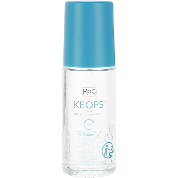 Roc by Roc, Keops Roll-On Deodorant 48h - Alcohol Free & Not Perfumed (Normal Skin) 30ml/1oz