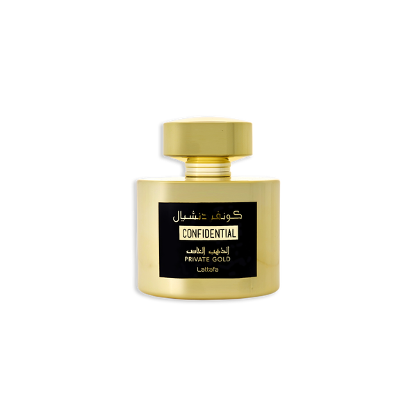 Lattafa Confidential Private Gold by Lattafa, Eau De Parfum Spray 3.4 oz, image 2 of 2