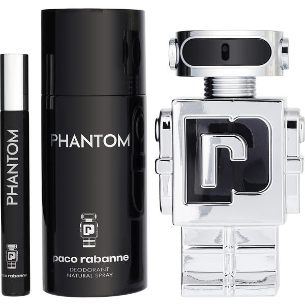 Paco Rabanne Phantom by Paco Rabanne, Eau De Toilette Spray 3.4 oz & Deodorant Spray 5 oz & Eau De Toilette Spray 0.33 oz Mini, image 2 of 2
