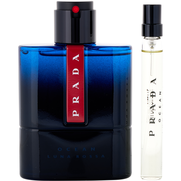 Prada Luna Rossa Ocean by Prada, Refillable Eau De Toilette Spray 3.4 oz & Eau De Toilette Spray 0.33 oz, image 2 of 2