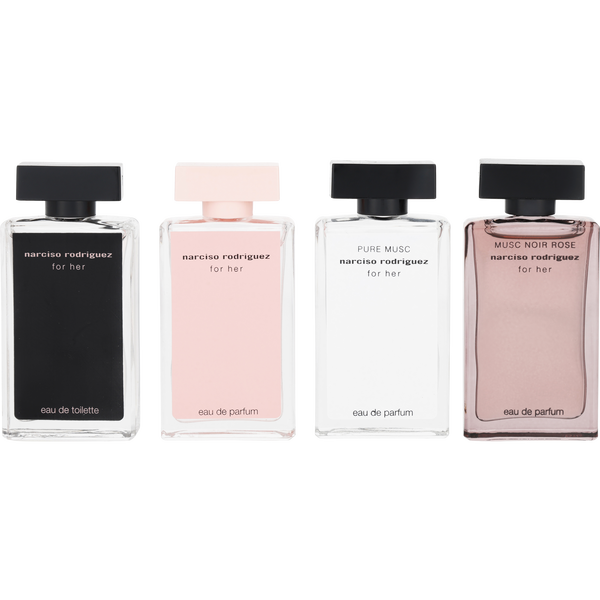 Narciso Rodriguez Variety by Narciso Rodriguez, 4 Piece Womens Mini Variety With Narciso Rodriguez Eau De Parfum & Narciso Rodriguez Eau De Toilette & Narciso Rodriguez Musc Noir & Narciso Rodriguez Pure Musc And All Are 0.25 oz Minis, image 2 of 2