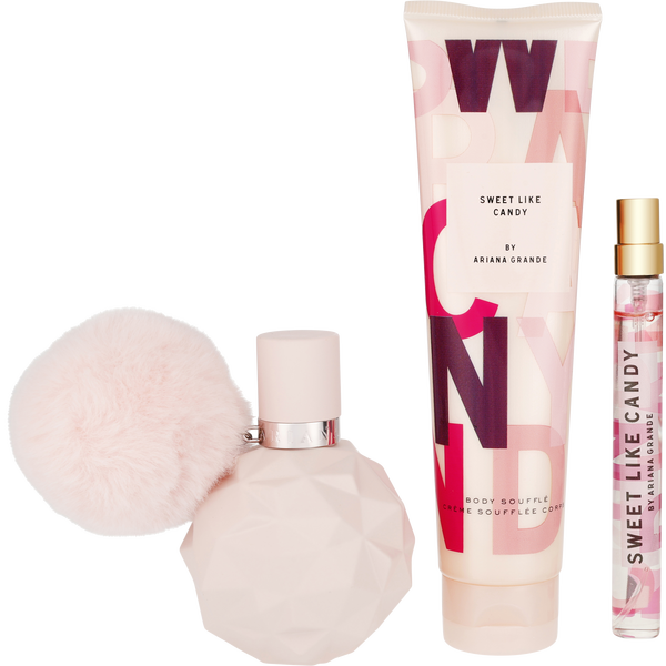 Sweet Like Candy By Ariana Grande by Ariana Grande, Eau De Parfum Spray 1.7 oz & Body Souffle 3.4 oz & Eau De Parfum Travel Spray 0.33 oz Mini, image 2 of 2