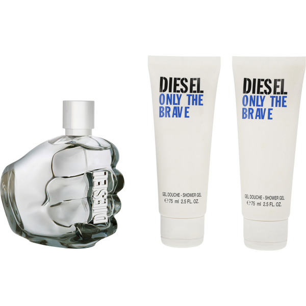 Diesel Only The Brave by Diesel, Eau De Toilette Spray 4.2 oz & Shower Gel 2.5 oz X 2, image 2 of 2
