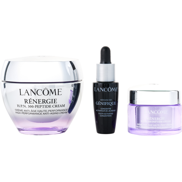 Lancome by Lancome, Renergie & Genifique Set: Renergie H.P.N. 300-Peptide Cream 50ml + Renergie H.P.N. 300-Peptide Cream 15ml + Advanced Genifique Youth Activating Concentrate 10ml --3pcs