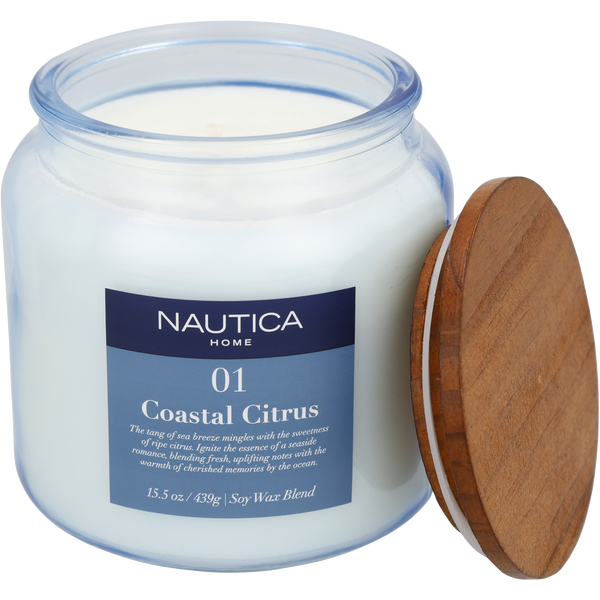 Nautica 01 Coastal Citrus by Nautica, Candle 15.5 oz