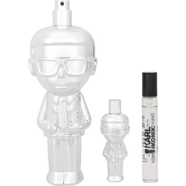 Karl Lagerfeld Ikonik by Karl Lagerfeld, Eau De Parfum Spray 3.4 oz & Eau De Parfum Spray 0.25 oz Mini & Eau De Parfum 0.15 oz Mini, image 2 of 2