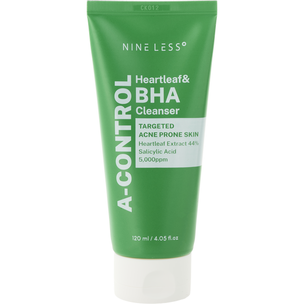 Nineless by Nine Less, A-Control Heartleaf & Bha Cleanser 120ml/4oz