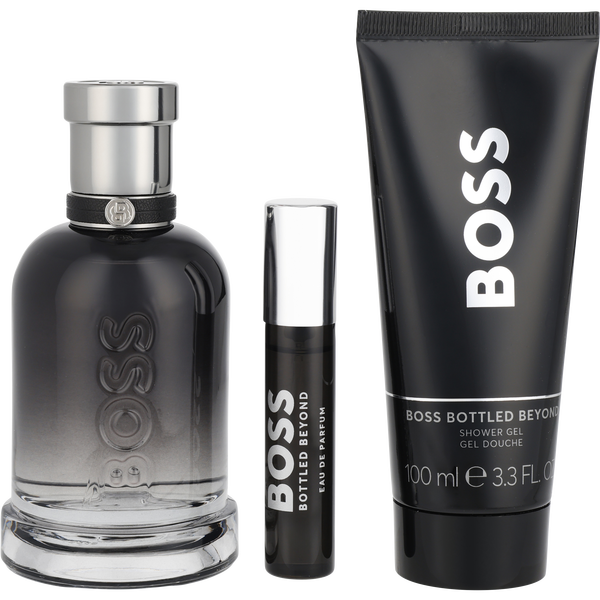 Boss Bottled Beyond by Hugo Boss, Eau De Parfum Spray 3.3 oz & Shower Gel 3.4 oz & Eau De Parfum Spray 0.33 oz Mini, image 2 of 2