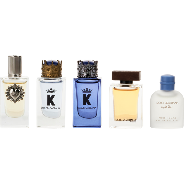 Dolce & Gabbana Variety by Dolce & Gabbana, 5 Piece Mens Mini Variety With The One Eau De Toilette & Light Blue Eau De Toilette & K Eau De Parfum & K Eau De Toilette & Devotion And All Are Minis, image 2 of 2