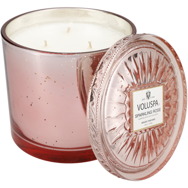 Voluspa Sparkling Rose by Voluspa, Grande Maison 3 Wick Candle 36 oz