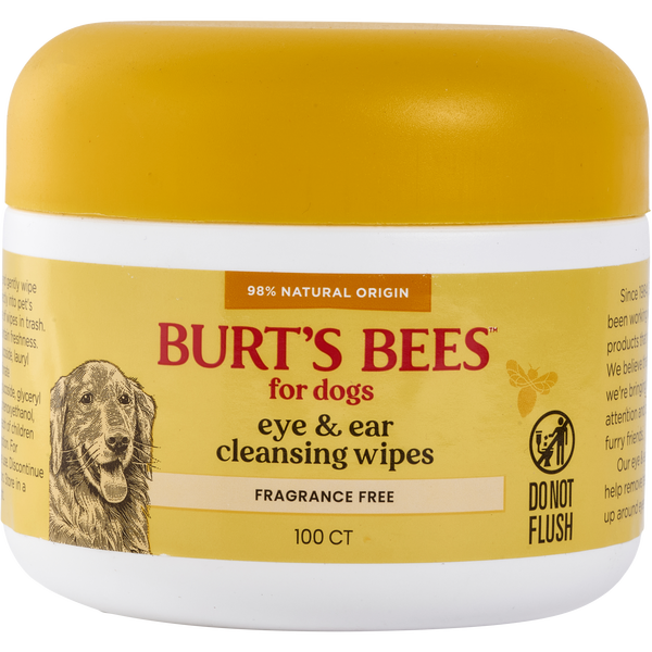 Burt's Bees For Dogs by Burt's Bees, Eye & Ear Cleansing Wipes (100 Ct)
