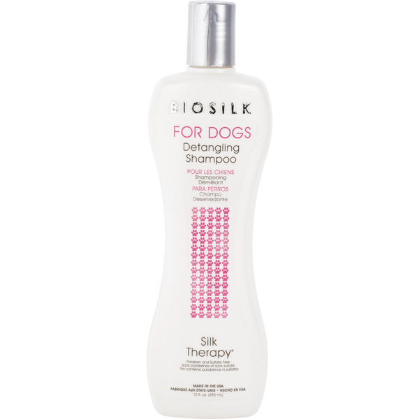 Biosilk For Dogs by Biosilk, Silk Therapy Detangling Shampoo 12 oz
