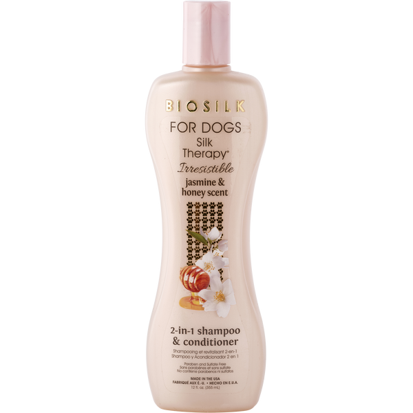 Biosilk For Dogs by Biosilk, Irresistible 2-In-1 Shampoo & Conditioner 12 oz