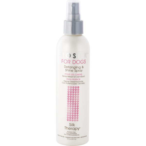 Biosilk For Dogs by Biosilk, Silk Therapy Detangling & Shine Spray 8 oz