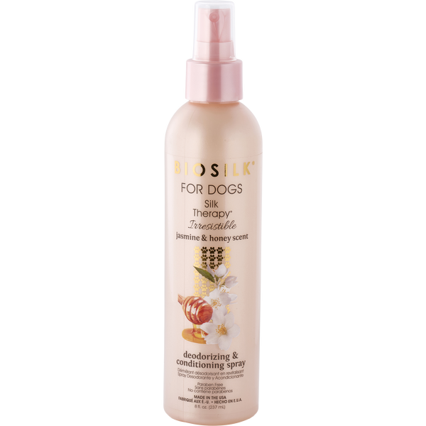 Biosilk For Dogs by Biosilk, Silk Therapy Irresistible Deodorizing & Conditioning Spray 8 oz