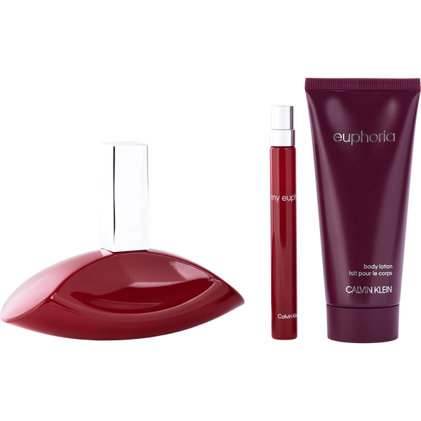 My Euphoria by Calvin Klein, Eau De Parfum Spray 3.4 oz & Body Lotion 3.4 oz & Eau De Parfum Spray 0.34 oz Mini, image 2 of 2