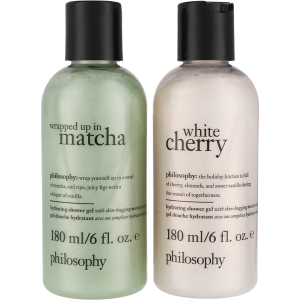 Philosophy by Philosophy, Magical Shower Gel Duo: White Cherry Shower Gel + Wrapped Up In Matcha Shower Gel --2x180ml/6oz