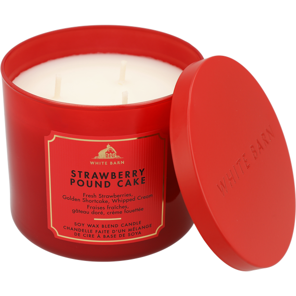Bath & Body Works by Bath & Body Works, Strawberry Pound Cake Scented Candle 14.5 oz