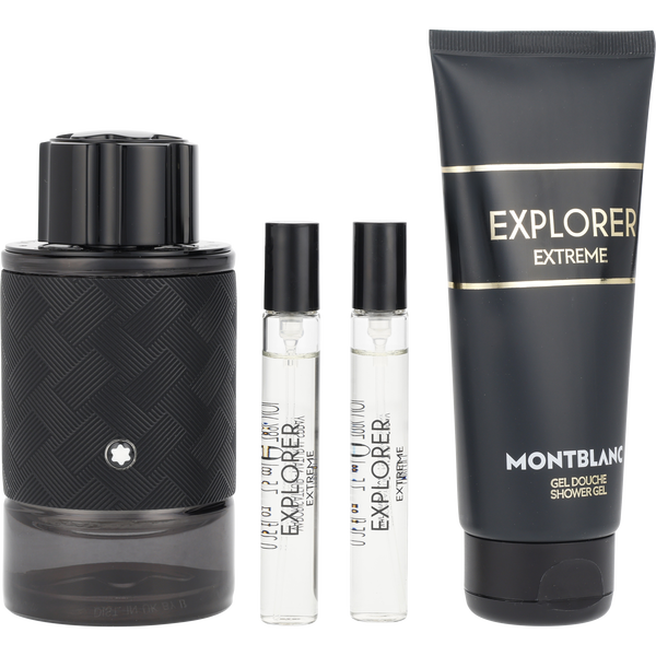 Mont Blanc Explorer Extreme by Mont Blanc, Parfum Spray 3.3 oz & Shower Gel 3.3 oz & Parfum Spray 0.25 oz Mini X 2, image 2 of 2