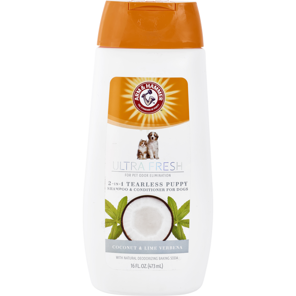 Arm & Hammer For Pets by Arm & Hammer, Ultra Fresh 2-In-1 Tearless Puppy Shampoo & Conditioner 16 oz