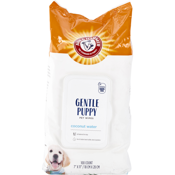 Arm & Hammer For Pets by Arm & Hammer, Gentle Puppy Pet Wipes - Coconut Water 100 Count