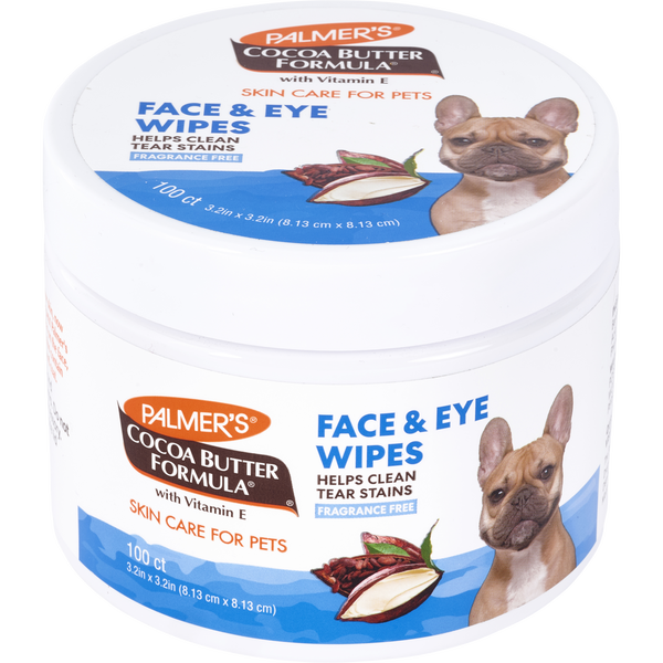 Palmer's For Pets by Palmer's, Face & Eye Wipes 100 Count