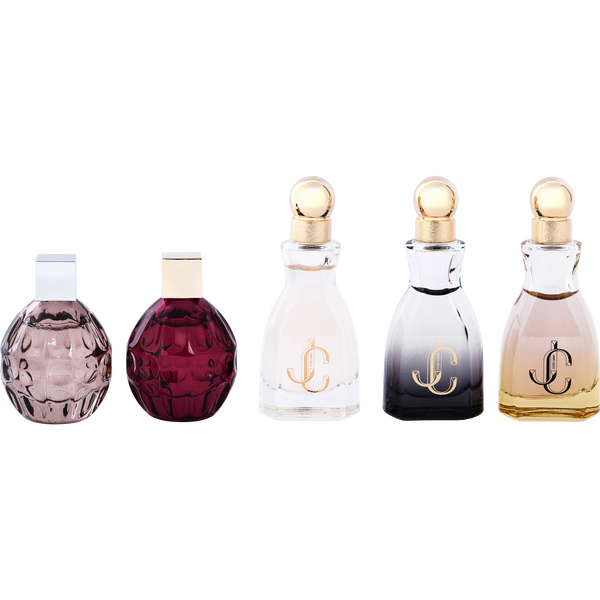 Jimmy Choo Variety by Jimmy Choo, 5 Piece Variety With Jimmy Choo & I Want Choo & Fever & I Want Choo Forever & I Want Choo Le Parfum And All Are Eau De Parfum 0.15 oz Minis, image 2 of 2
