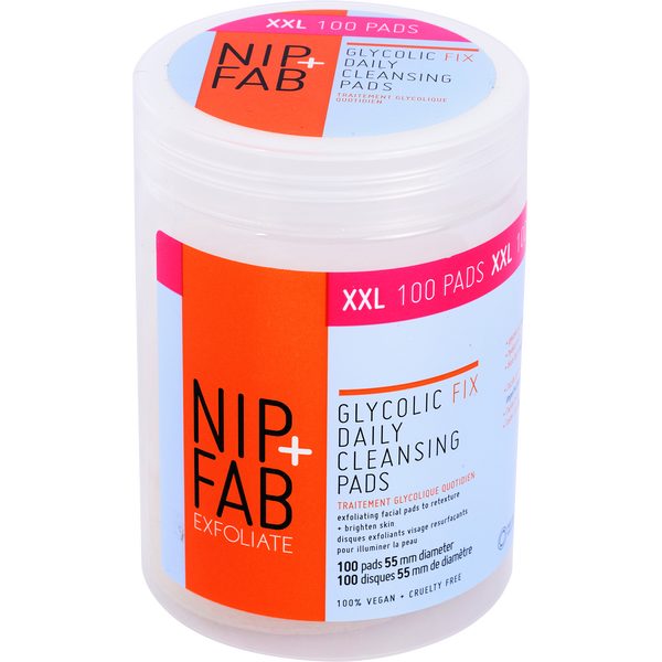 Nip+Fab by Nip+Fab, Glycolic Fix Daily Cleansing Pads Xxl 100 Pads