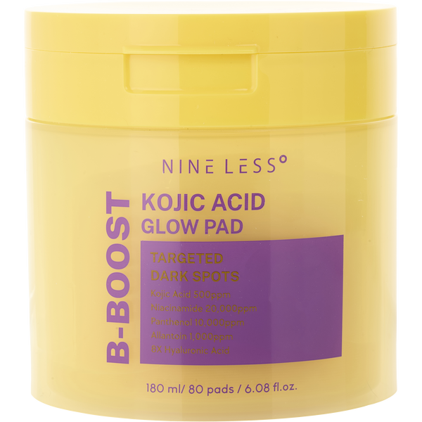 Nineless by Nine Less, B-Boost Kojic Acid Glow Pad (80 Ct) 180ml/6.08oz