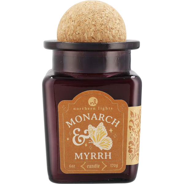 Monarch & Myrrh by Northern Lights, Soy Wax Candle 6 oz