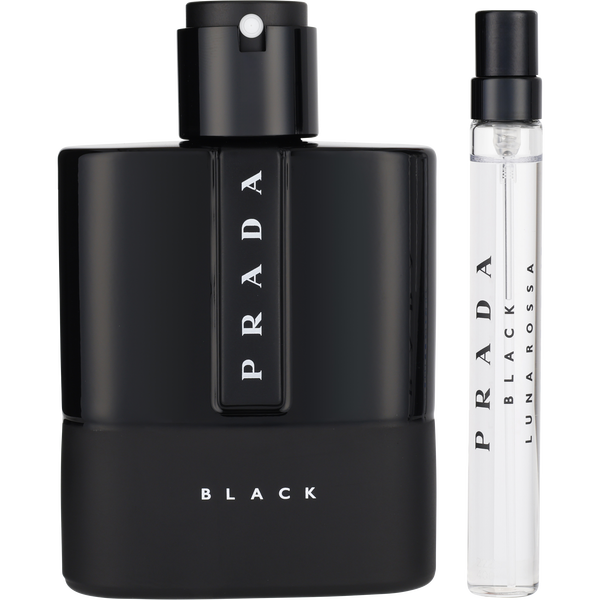 Prada Luna Rossa Black by Prada, Eau De Parfum Spray 3.4 oz & Eau De Parfum Spray 0.33 oz Mini, image 2 of 2