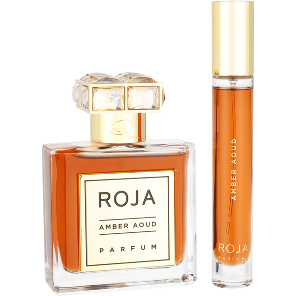 Roja Amber Aoud by Roja Dove, Parfum Spray 1.7 oz & Parfum Spray 0.34 oz Mini, image 2 of 2