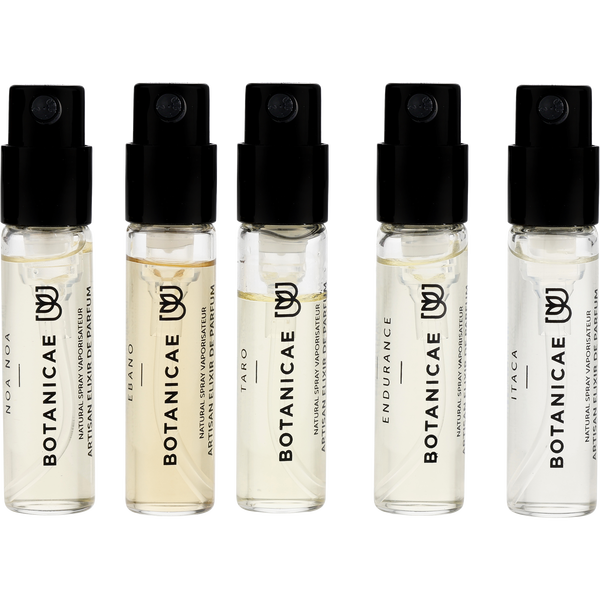 Botanicae Variety by Botanicae, 7 Piece Discovery Set With Ebano & Endurance & Itaca & Noa Noa & Taro & The Swan And All Are Elixir De Parfum Spray Vials, image 2 of 2
