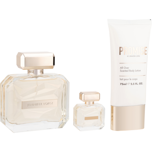 Promise By Jennifer Lopez by Jennifer Lopez, Set-Eau De Parfum Spray 3.4 oz & Body Lotion 2.5 oz & Eau De Parfum 0.34 oz Mini, image 2 of 2