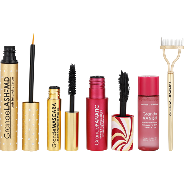 Grande Cosmetics (Grandelash) by Grande Cosmetics, Grandelash-Md Serum + Grandefanatic Mascara + Grandemascara Conditioning Peptide Mascara + Grandevanish Makeup Remover 0.37oz + Grandelash-Separator --5pieces, image 2 of 2