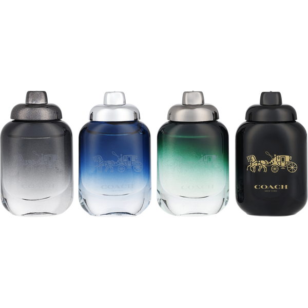 Coach Variety by Coach, 4 Piece Mini Variety With Coach For Men Eau De Toilette & Coach For Men Eau De Parfum & Coach Blue Eau De Toilette & Coach Green Eau De Toilette And All Are 0.15 oz Mini, image 2 of 2