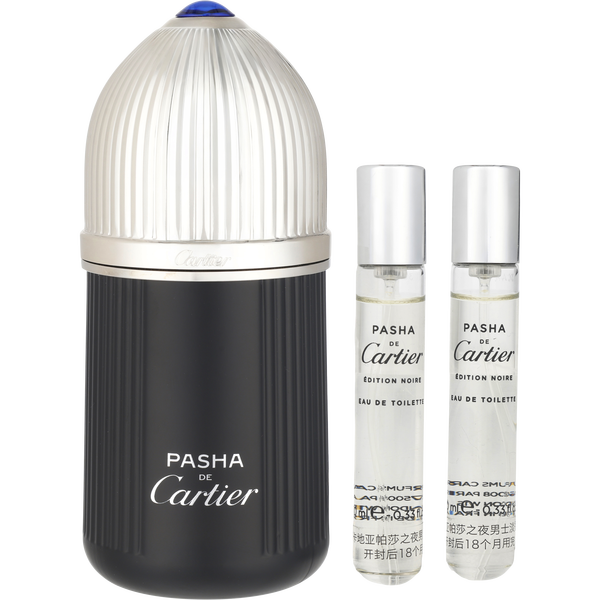 Pasha De Cartier Edition Noire by Cartier, Eau De Toilette Spray 3.3 oz & Eau De Toilette Spray 2 X 0.33 oz Minis, image 2 of 2