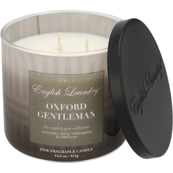 English Laundry Oxford Gentleman by English Laundry, Soy Wax Blend Candle 14.5 oz