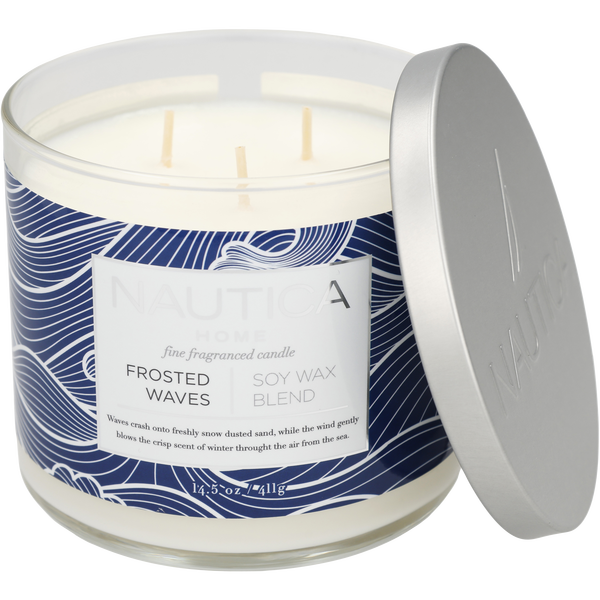 Nautica Frosted Waves by Nautica, Soy Wax Blend Candle 14.5 oz