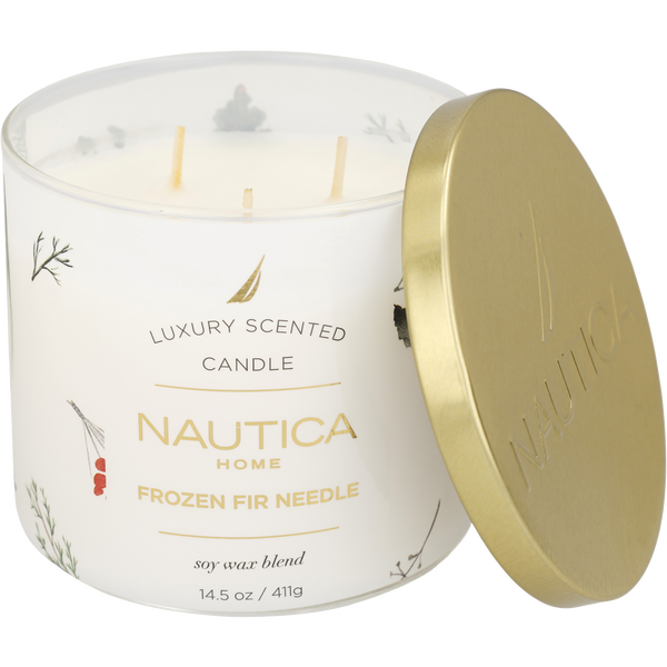 Nautica Frozen Fir Needle by Nautica, Soy Wax Blend Candle 14.5 oz