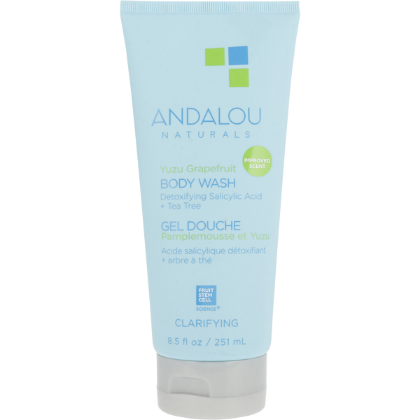 Andalou Naturals by Andalou Naturals, Clarifying Yuzu Grapefruit Body Wash 251ml/8.5oz