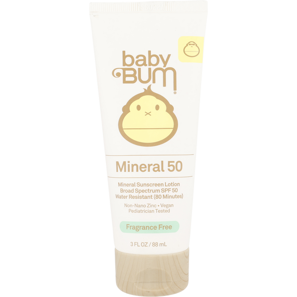 Sun Bum by Sun Bum, Baby Bum Mineral Sunscreen Lotion Spf 50 88ml/3oz
