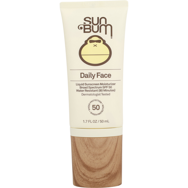 Sun Bum by Sun Bum, Daily Face Liquid Sunscreen Moisturizer Spf 50 50ml/1.7oz