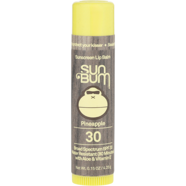 Sun Bum by Sun Bum, Sunscreen Lip Balm Spf 30 - Pineapple 4.25g/0.15oz