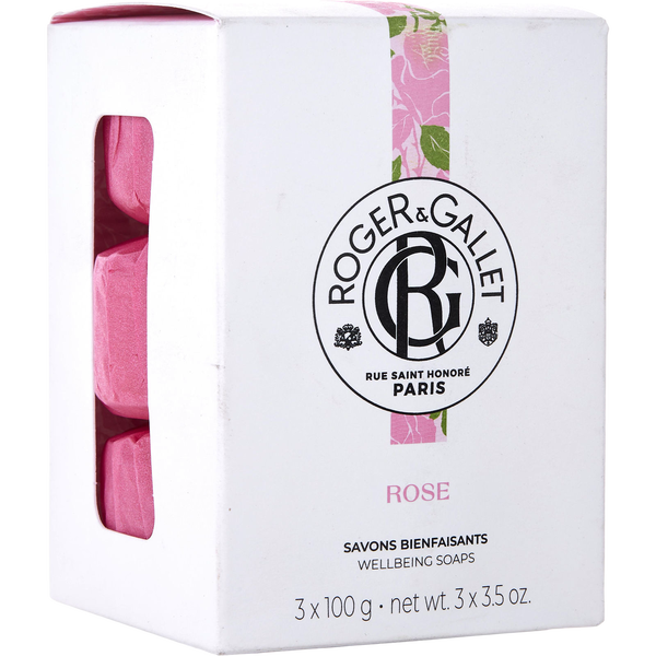 Roger & Gallet Tea Rose by Roger & Gallet, Soap - Box Of Three And Each Is 3.5 oz