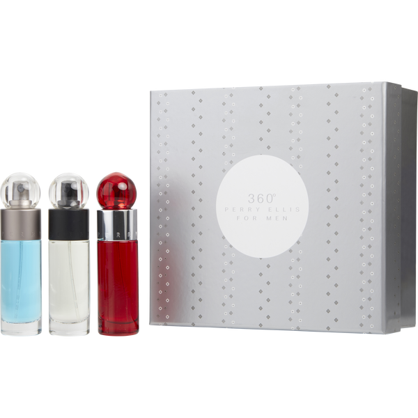 Perry Ellis 360 Variety by Perry Ellis, Perry Ellis 360 & Perry Ellis 360 Red & Perry Ellis Reserve And All Are Eau De Toilette Spray 1 oz